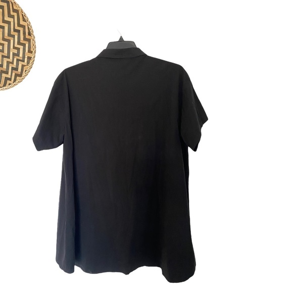 Bryn Walker Black Button Front Tunic - Picture 2 of 6